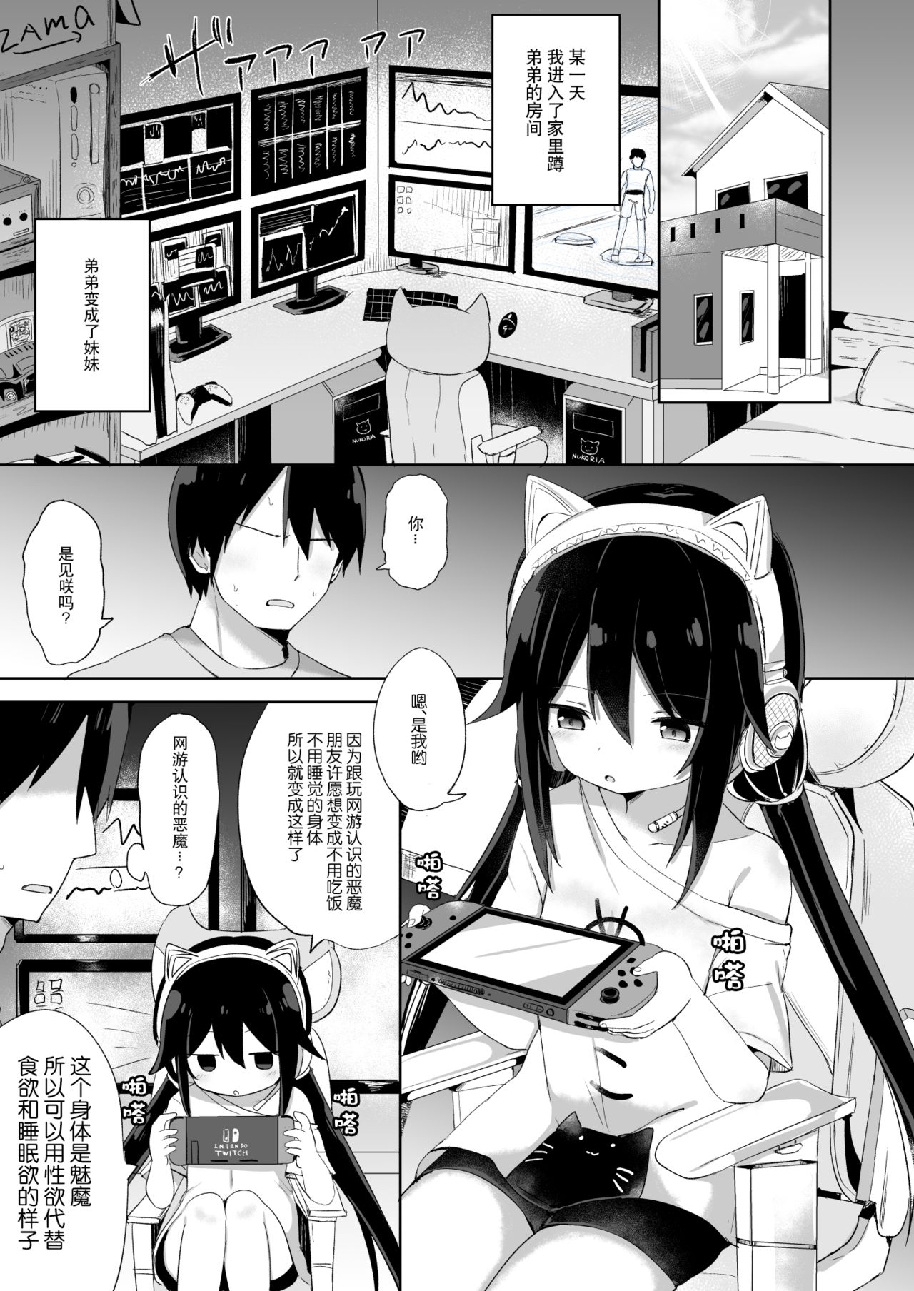 [Story Circle (Tonari)] Downer-kei Gamer Otouto ga Nii-san Sukisuki Imouto Succubus ni Naru made全集P2