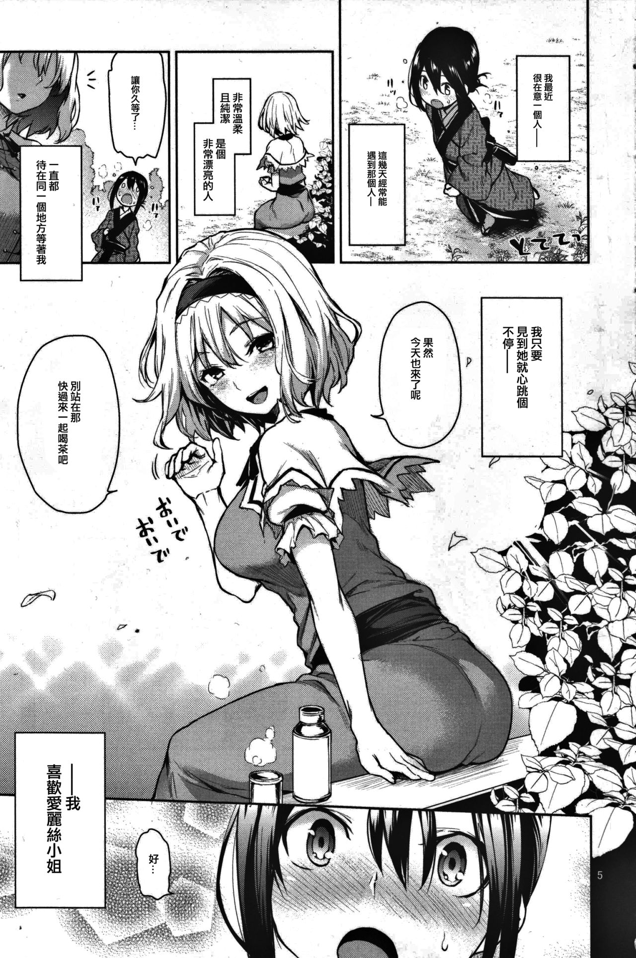 (C91) [Anmitsuyomogitei (Michiking)] Karakai Jouzu no Alice-san! (Touhou Project) [Chinese]全集P2